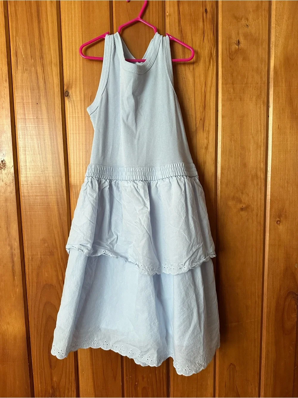 GAP Light Blue Tiered Eyelet Sundress for Girls
